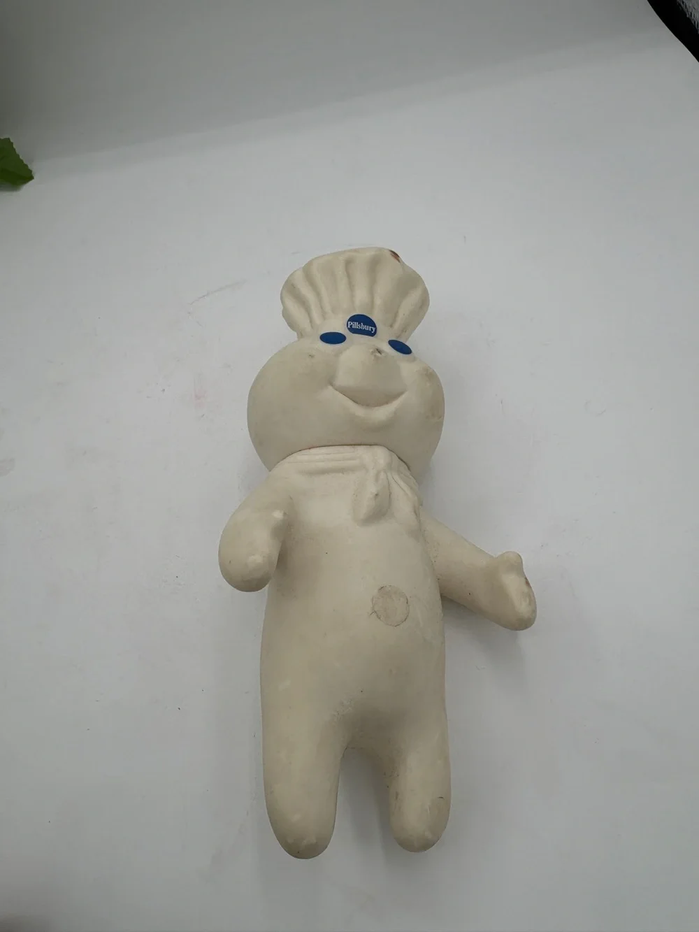 Pillsbury Doughboy Plastic Figure - White with Blue Details